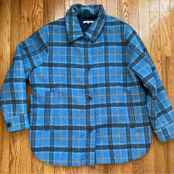 ALI GOLDEN $330 Blue Plaid Jacket - Picture 2 of 16